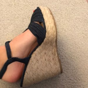 Denim Wedges